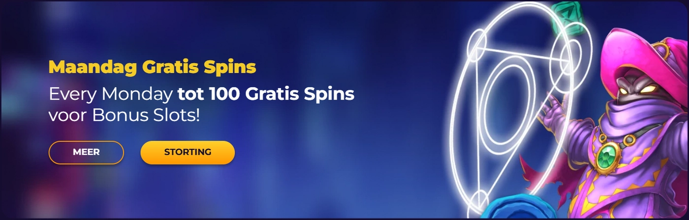 Maandag gratis spins promotie bij FG Fox Casino
