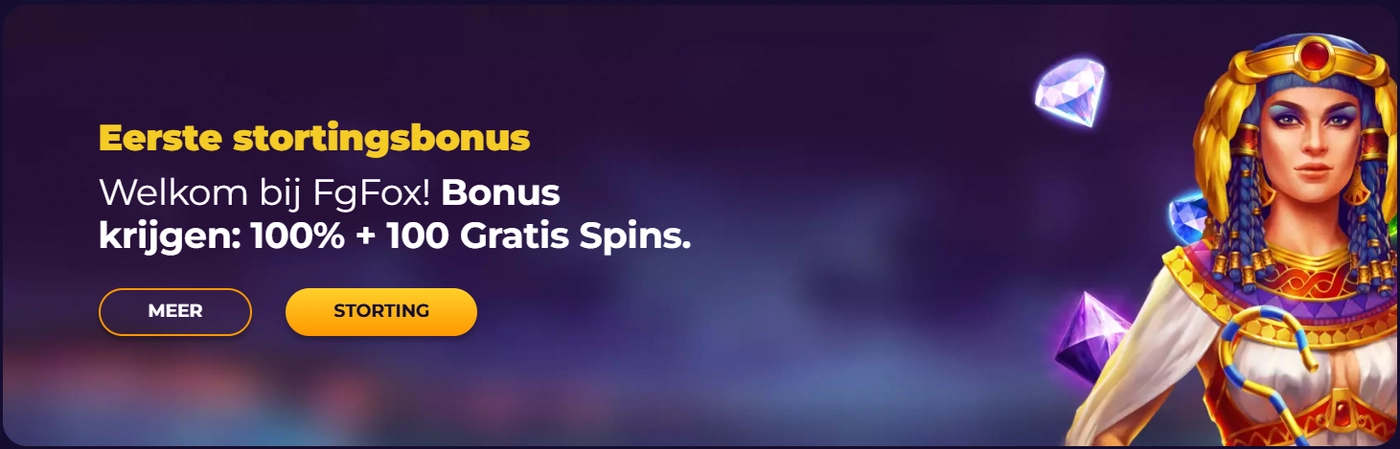 Welkomstbonus bij FG Fox Casino